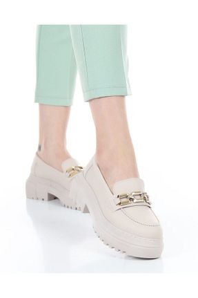 کفش کژوال بژ زنانه چرم مصنوعی MyLina Shoes - کد 855632477