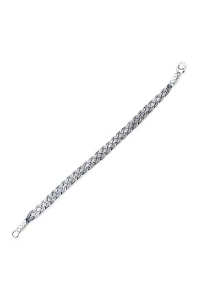 دستبند نقره سفید مردانه 925 عیار Shiny Spectra - کد 842807914