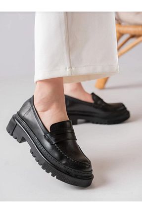 کفش کژوال مشکی زنانه چرم مصنوعی MyLina Shoes - کد 855643847
