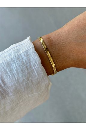 دستبند جواهر طلائی زنانه روکش طلا HERCY - کد 88544009