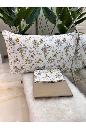 ست ملحفه تکنفره قهوه ای Lastiksiz micoton - کد 855652909