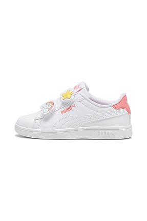 کفش اسنیکر سفید بچه گانه بند دار Puma - کد 855691844