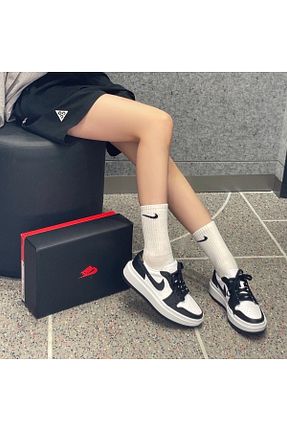 کفش اسنیکر مشکی زنانه چرم اصل Nike - کد 855692443