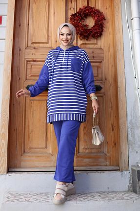 ست گرمکن حجاب سرمه ای زنانه رگولار İmajButik - کد 855688063
