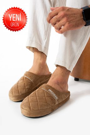 دمپائی خانگی قهوه ای مردانه مخملی STOCON - کد 855691872