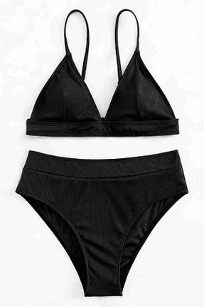 بالاتنه بیکینی مشکی زنانه ساده ALPINMODA - کد 855707526