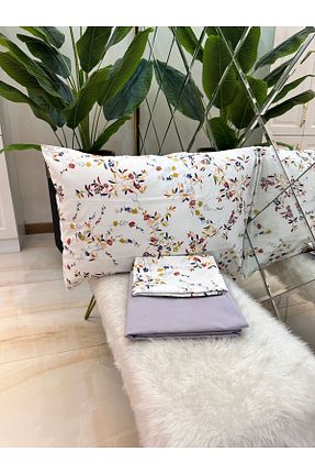 ست ملحفه دونفره طوسی Lastiksiz micoton - کد 855707234