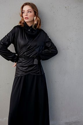 لباس مشکی زنانه بافت MAQ DESIGN - کد 855710736
