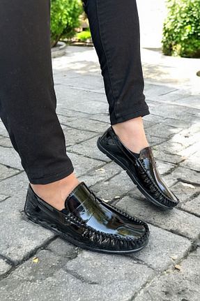 کفش کلاسیک مشکی مردانه چرم لاکی RASGO - کد 853278974