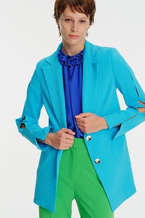 کت فیروزه ای زنانه Blazer Exquise - کد 645500418
