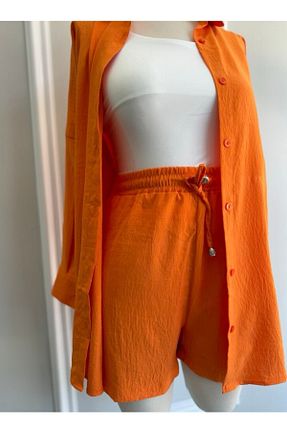 ست بالاتنه و پائین تنه نارنجی زنانه بافتنی Butik - کد 850843061
