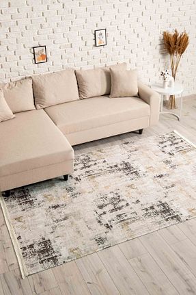 فرش بژ زیره ضد لغزش Oriente Home - کد 752396387