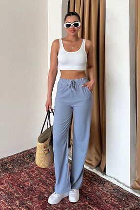 شلوار طوسی زنانه بافتنی MODAGEN - کد 820493558