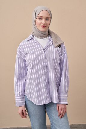 شال طوسی زنانه پلی استر ARMANDA - کد 848465142