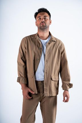 کت قهوه ای مردانه رگولار Manselves - کد 855745370