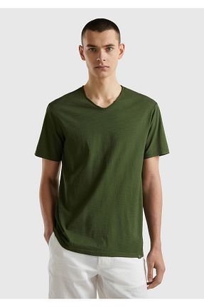 تیشرت سبز مردانه رگولار United Colors of Benetton - کد 808420437