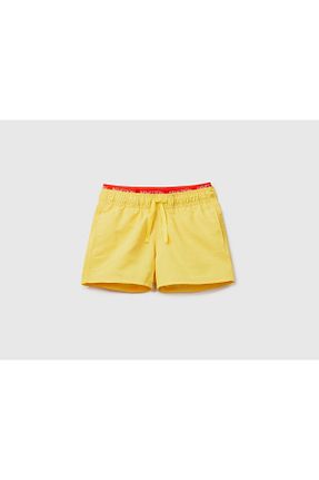 مایو زرد بچه گانه ساده United Colors of Benetton - کد 730745156