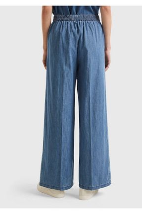 شلوار آبی زنانه پارچه United Colors of Benetton - کد 834561280