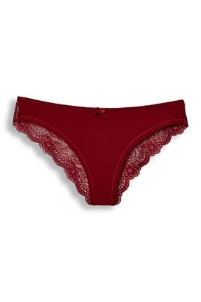 شورت زرشکی زنانه پنبه - الاستین HNX - کد 855795522