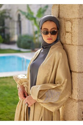 لباس ساحلی طلائی زنانه پنبه ای Mayovera - کد 682349195