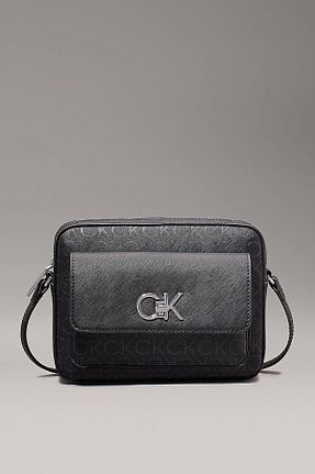 کیف دوشی مشکی زنانه چرم مصنوعی Calvin Klein - کد 854062904