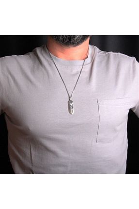 گردنبند نقره سفید مردانه 925 عیار ipek silver - کد 664989767