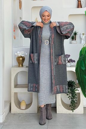 رویه حجاب طوسی زنانه اورسایز Bym Fashion - کد 855477943