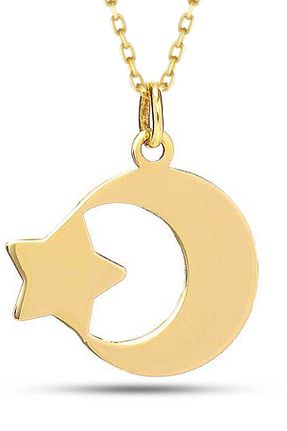 گردنبند طلا زرد زنانه 14 عیار MOOM MÜCEVHERAT - کد 80265754