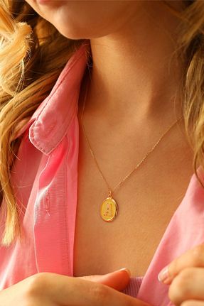 گردنبند طلا زرد زنانه 14 عیار MOOM MÜCEVHERAT - کد 687825038