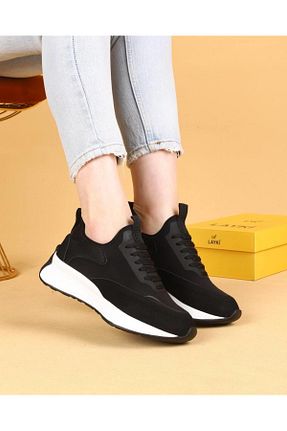کفش پیاده روی مشکی زنانه جیر layki - کد 816096796