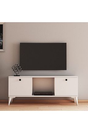 میز و پایه تلویزیون سفید Suntalam FERNISO - کد 98110173