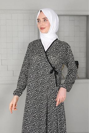 کیمونو مشکی زنانه پنبه (نخی) بافتنی کد 825460256