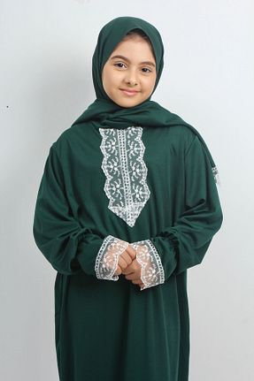 لباس حجاب سبز بچه گانه Relaxed Kutay Collection - کد 828159845