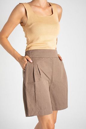 بلوز بژ زنانه ساده Butik - کد 335197870