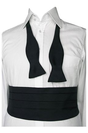 پاپیون مشکی مردانه ساتن Elegante Cravatte - کد 855553632