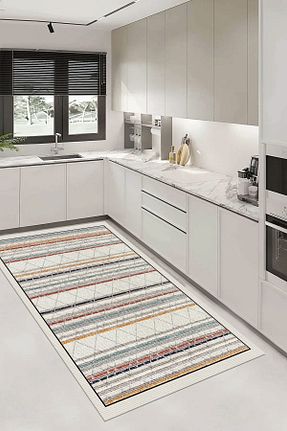 فرش آشپزخانه بژ پلی استر G&C HOME - کد 855587989