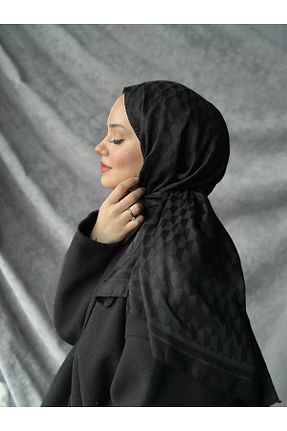 شال مشکی زنانه پنبه ای MİS İPEK - کد 813335777