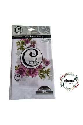 روسری سفید 100 x 100 Cenk - کد 795277333