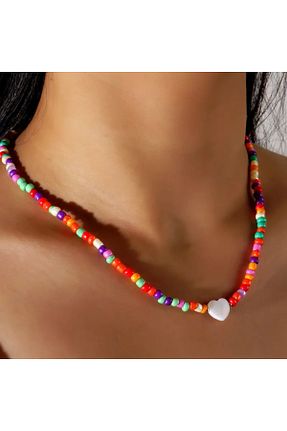 گردنبند جواهر رنگی زنانه منجق Lucky Designs - کد 855598880