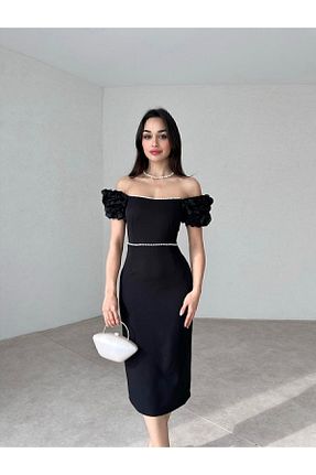 لباس مشکی زنانه بافتنی Afiş Butik - کد 817105359