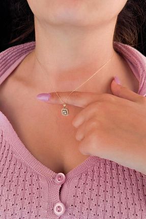 گردنبند طلا زرد زنانه 14 عیار Fiyonk Kuyumculuk - کد 849650670