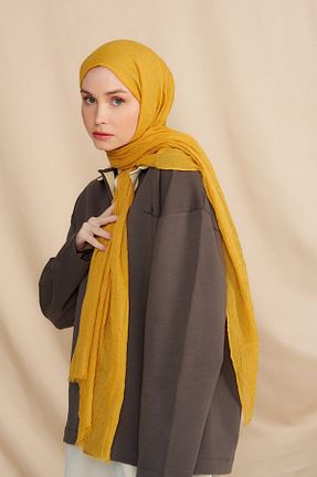 شال آبی زنانه پنبه (نخی) کد 811990076