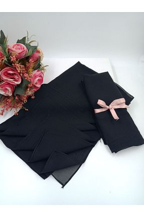 شال مشکی زنانه شیفون karanfil - کد 838287176