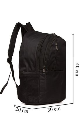 کیف مدرسه مشکی زنانه پارچه ای AVCA - کد 841514819