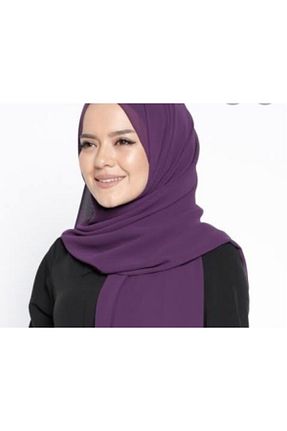 شال بنفش زنانه شیفون Sedef - کد 61574501