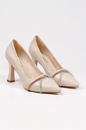 کفش استایلیتو سرمه ای پاشنه ضخیم WALK WOMEN - کد 716816943