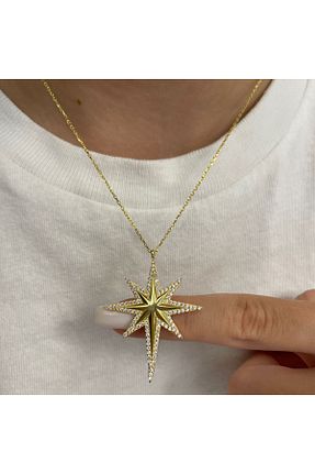 گردنبند نقره طلائی زنانه 925 عیار Amour Silver - کد 855650231