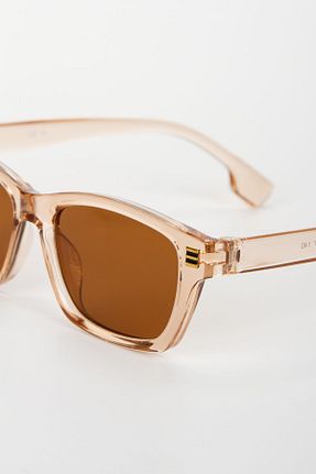عینک آفتابی قهوه ای زنانه UV400 ONNObutik - کد 855653867