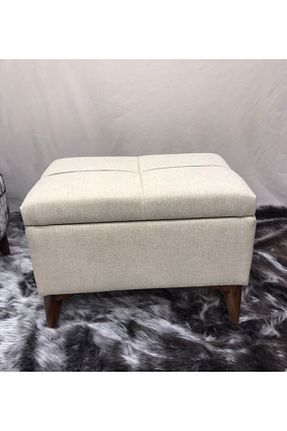 پوف و نیمکت طوسی 60 x 40 Lütfiye Gündoğan - کد 802284533