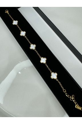 دستبند استیل (فولاد) طلائی زنانه استیل (فولاد) CT STONES - کد 855657760